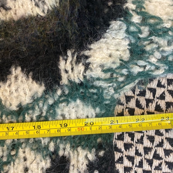 Vintage Gap Hand Knit Mohair Alpaca Blend Cozy Snowflake Fair Aisle Sweater M - Picture 5 of 10